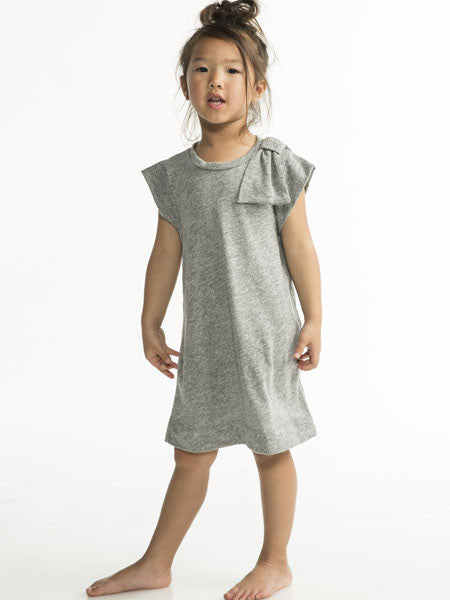 Joah Love Grey Ulla One Bow Dress Sizes 2, 3, 4, 5