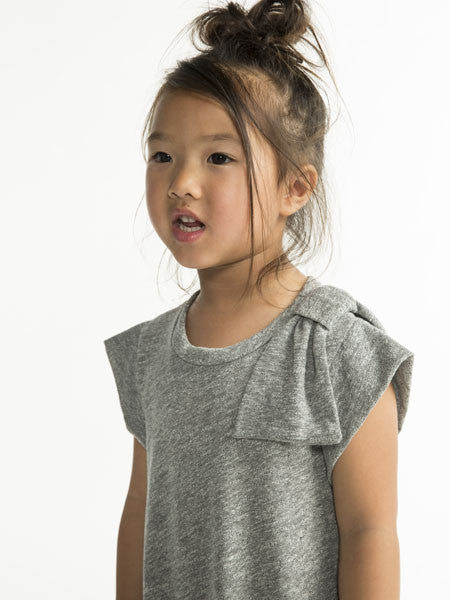 Joah Love Grey Ulla One Bow Dress Sizes 2, 3, 4, 5