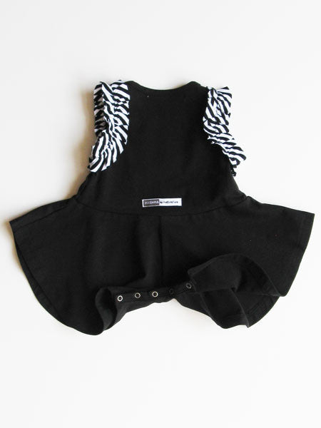 Kidcuteture Baby Girls Black Romper Skort