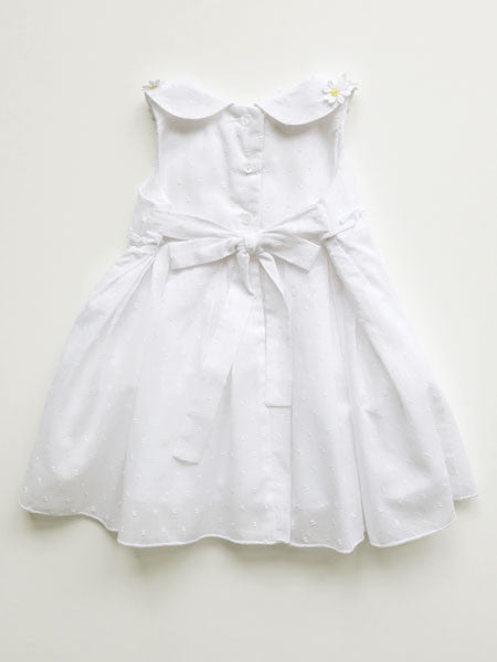 Kate Mack Daisy Chain White Baby Girls Dress