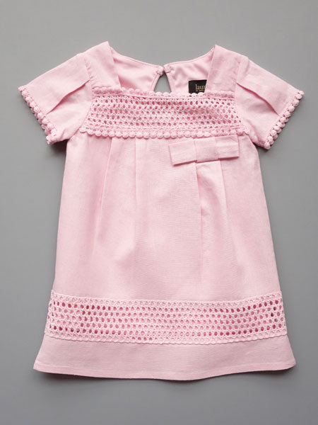 LAUNDRY by Shelli Segal Maria Pink Linen Dress Baby & Toddler Girls