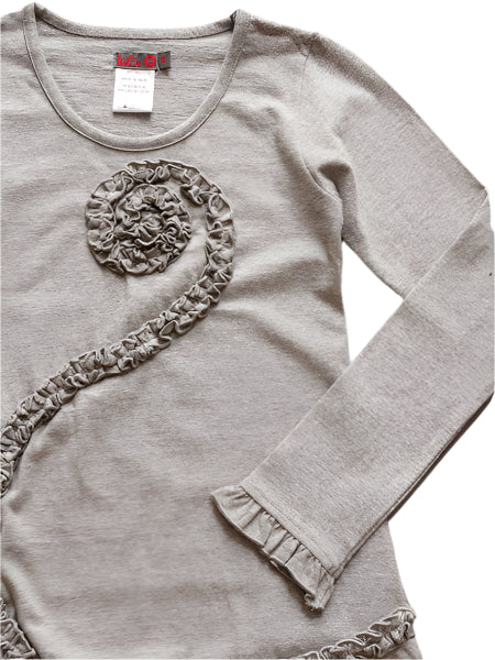 Lofff Girls Heathered Grey Dress