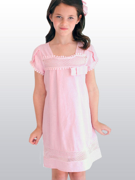 LAUNDRY by Shelli Segal Pink Maria Dress Little Girls