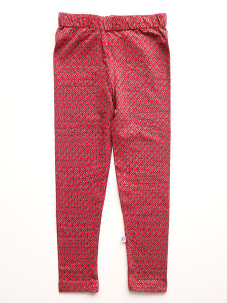 Toddler girl red leggings top