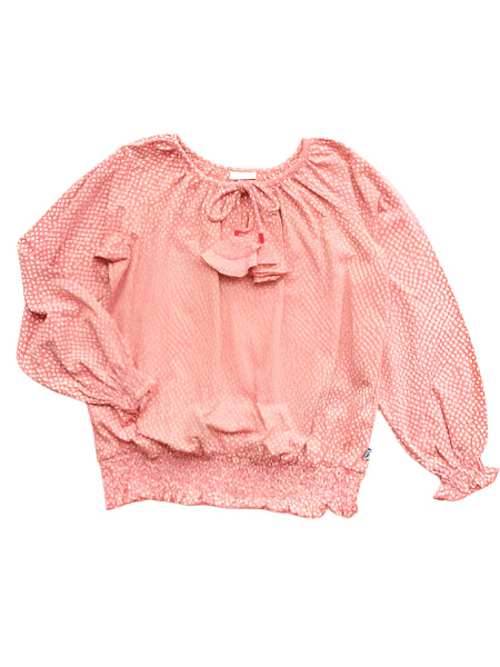 Little Handprint Martina Girls Pink Top Size 10