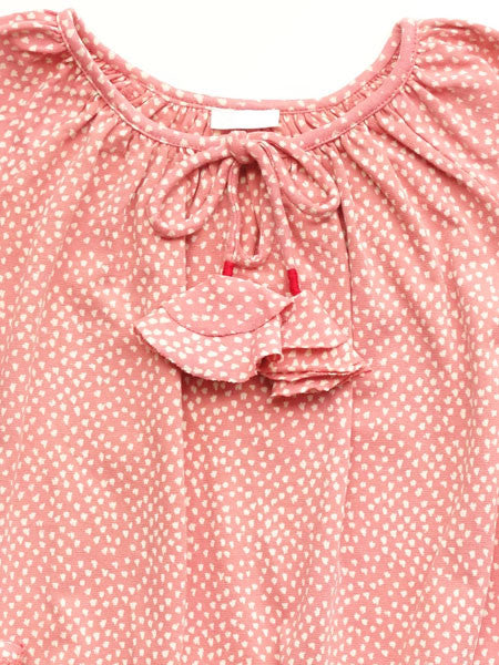 Little Handprint Martina Girls Pink Top Size 10
