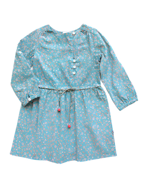 Little Handprint Emilie Corduroy Teal Toddler Girls Dress Sizes 2T, 3T