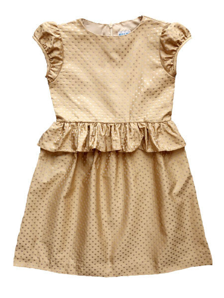 Luli & Me Girls Silk Organza Sleeveless Special Occasion Dress - Ivory