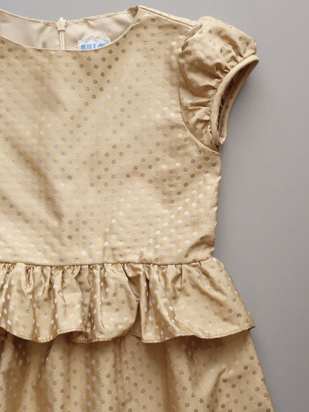 Luli & Me Girls Taffeta Peplum Dress Sizes 4, 5, 6, 6X