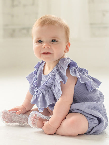 Mabel + Honey Perry Pretty Cotton Gauze Romper