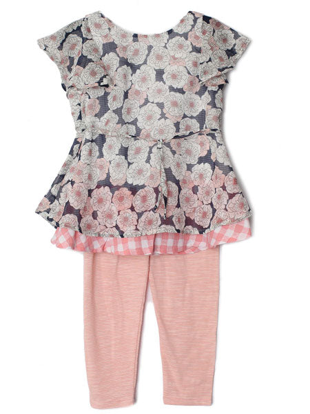 Mabel + Honey Floral 2PC Tunic Outfit Sizes 2-6