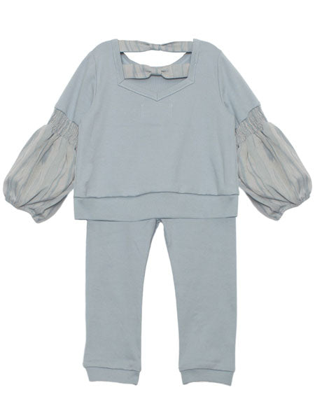 Mabel + Honey Daydreamer Knit 2PC Set Blue Girls 5-7