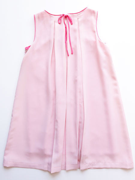 Maria Casero Pleated Crepe Dress Girls Sizes 7-12