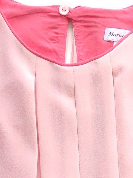 Maria Casero Pleated Crepe Dress Girls Sizes 7-12