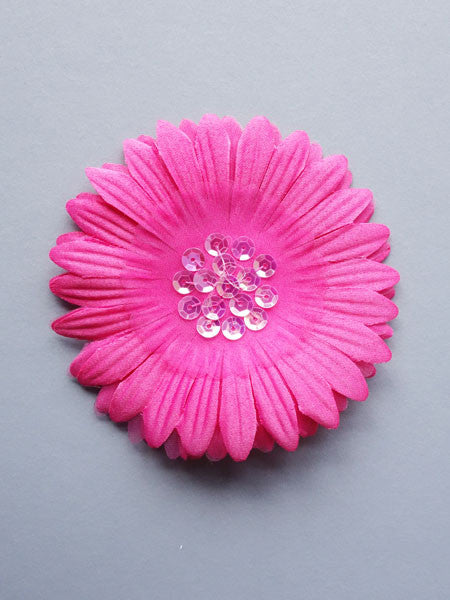 Pea Soup Fuchsia Gerber Daisy Hair Clip