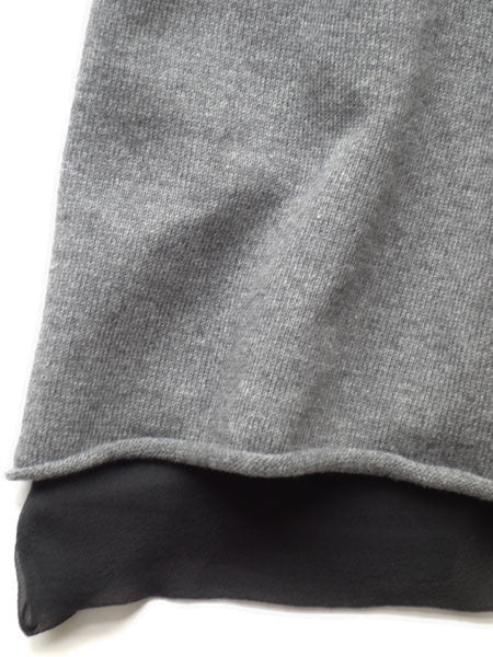Saurette Gray Cotton Cashmere Sweater Dress llbd shop Exculsive Sizes 2-8