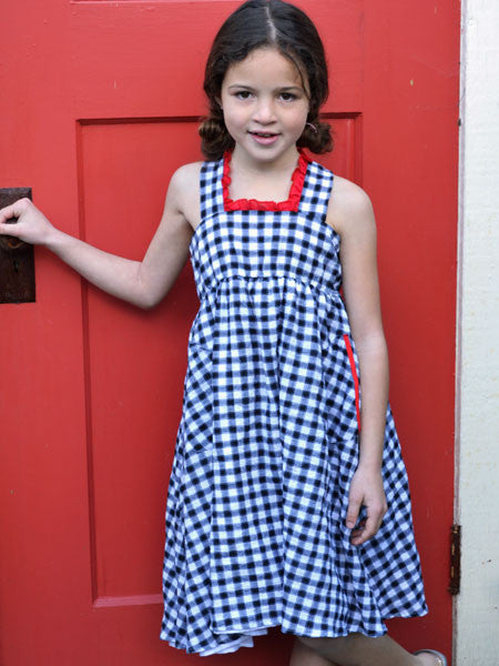 llbd Hamptons Check Dress Sizes 5-7