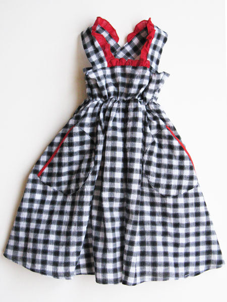 llbd shop Hamptons Check Dress Sizes 3T & 4T