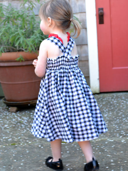 llbd shop Hamptons Check Dress Sizes 3T & 4T