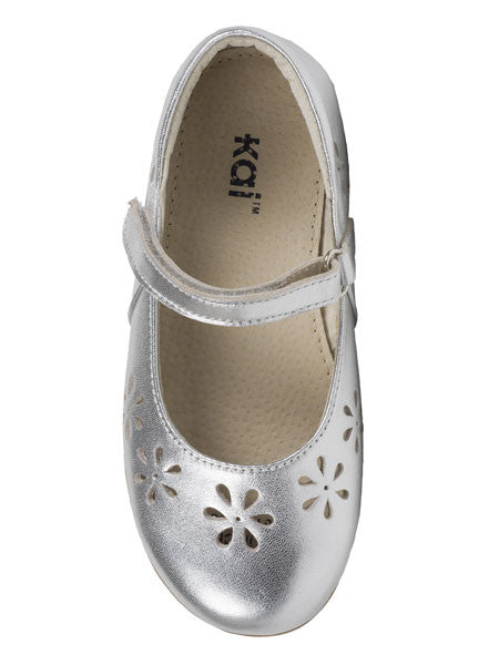 See Kai Run Ginger Silver Mary Jane Shoes Sizes 10, 11