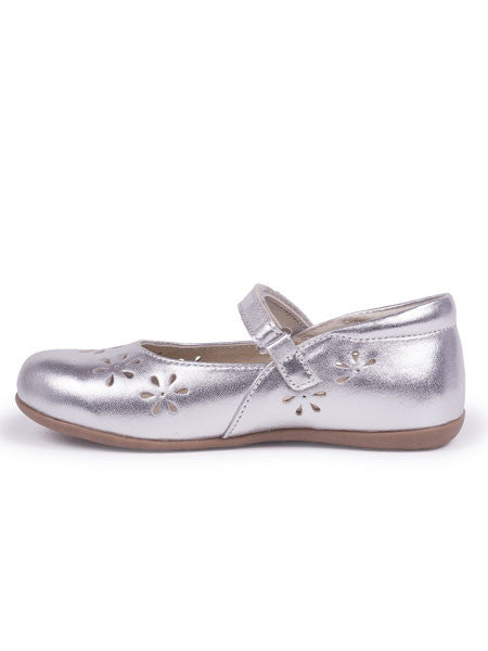 See Kai Run Ginger Silver Mary Jane Shoes Sizes 10, 11