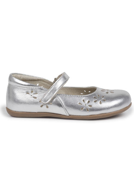 See Kai Run Ginger Silver Mary Jane Shoes Sizes 10, 11