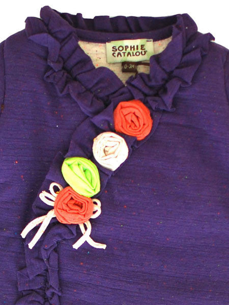 Sophie Catalou Violet Ruffle Bunting 9-12M