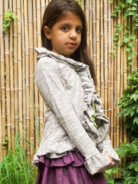 Sophie Catalou Space Dyed Hi-Lo Cardigan Girls Size 5