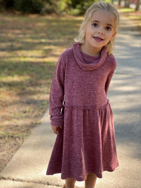 Vignette Sabina Dress in Burgundy