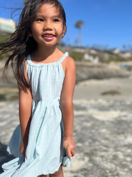 Vignette Stella Dress in Blue Girls 4-8