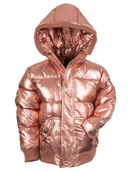 Appaman Puffy Coat Rose Gold Girls Size 7