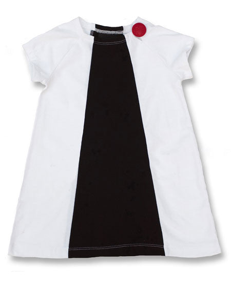 Llum Miro White and Black Jersey Dress Sizes 2T-8 – llbd shop