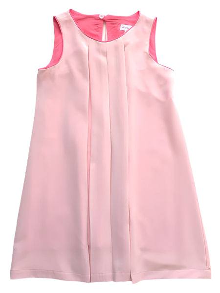 Maria Casero Pleated Crepe Dress Girls Sizes 7-12