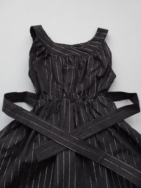 llbd City Girl Black Stripe Dress Sizes 2T-7