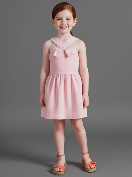 Anthem of the Ants Pink Lemonade Vintage Bow Dress Size 5