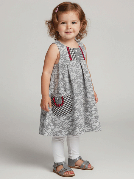 Deux Par Deux Knit Lace Pattern Dress Toddler Size 2