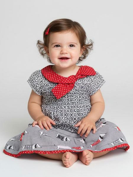 Deux Par Deux Doxie Love Jersey Dress Size 12M