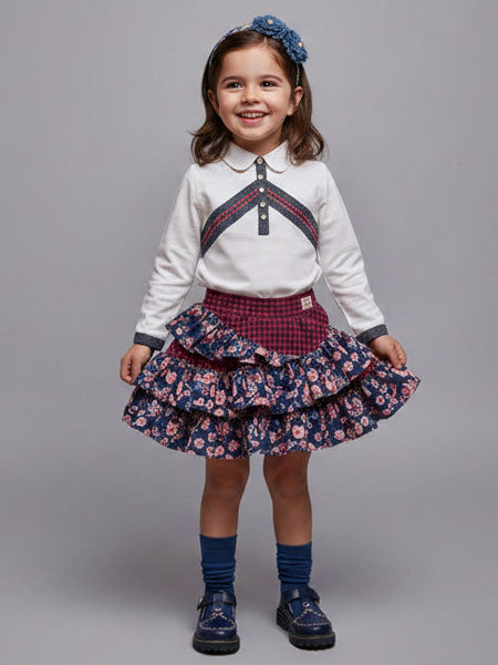 Fore N Birdie Knit With Lace Top Sizes 4T, 5, 6. 7. 8
