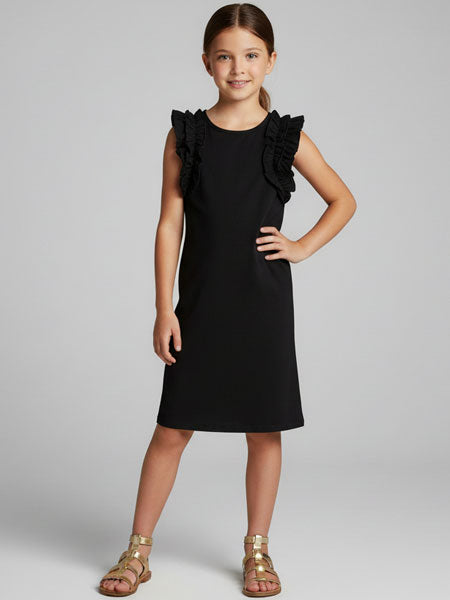 Isobella & Chloe Sunny Smile Black Dress Girls 4, 6X, 8