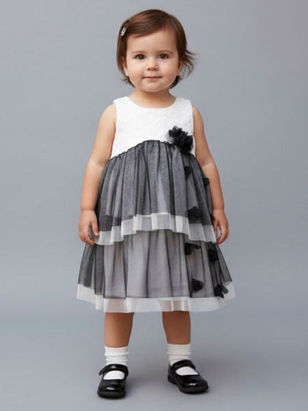 Isobella & Chloe Estelle White & Black Dress 24M