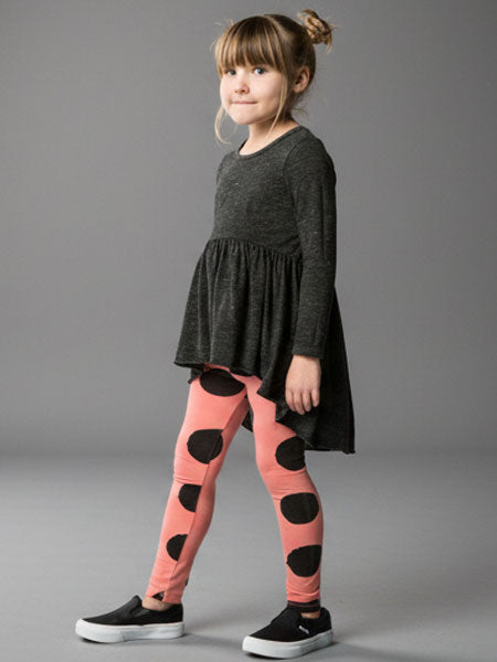 Joah Love Sofi Charcoal Hi Lo Tunic Top Girls 4-12