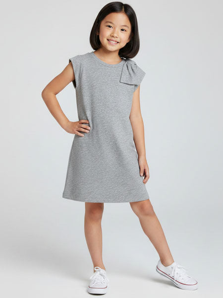 Joah Love Grey Ulla One Bow Dress Sizes 2, 3, 4, 5