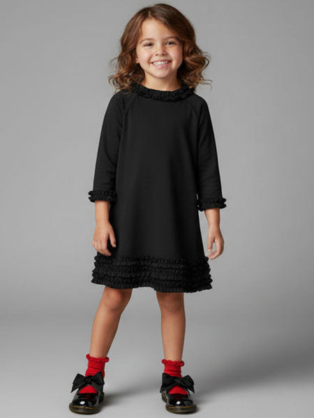 Llum Bertoia Girls Black Dress Sizes 2T, 4, 6