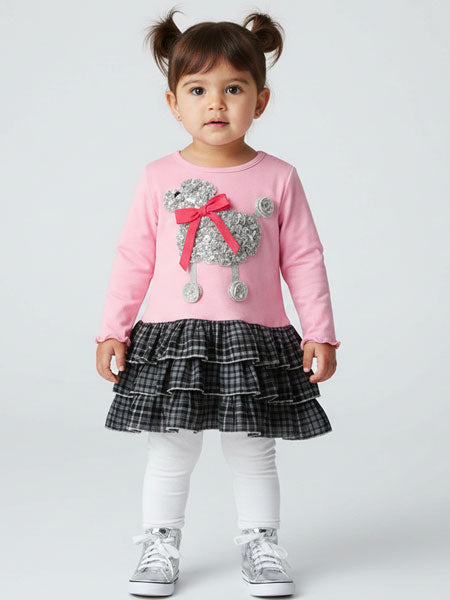 Love U Lots Ruffle Poodle Dress 12M-4T