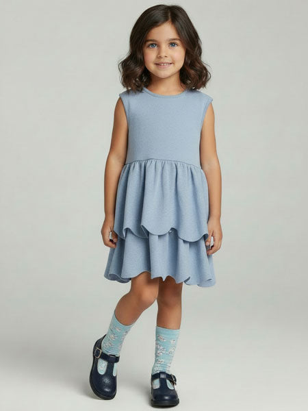 Mabel + Honey Scallop Knit Dress Sizes 2T-10