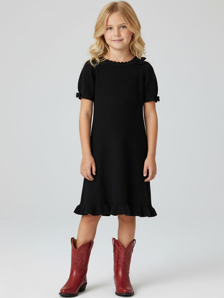 Saurette Black Sweater Dress Sizes 2-8 llbd shop Exculsive