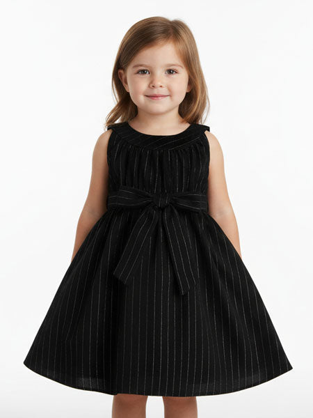 llbd City Girl Black Stripe Dress Sizes 2T-7
