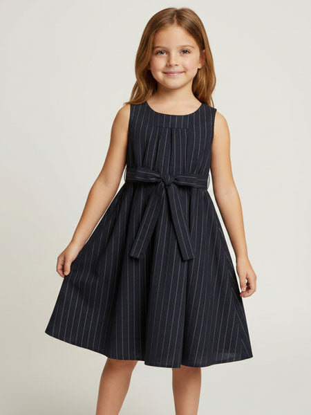 llbd City Girl Black Stripe Dress Sizes 2T-7
