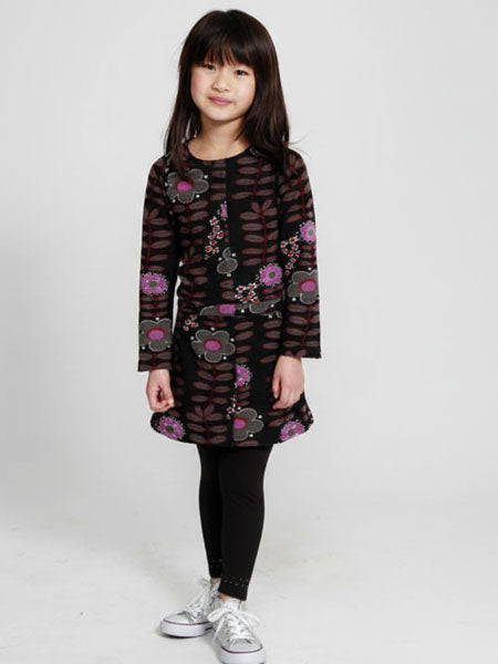 Stella Flower Print Knit Dress 2T-5