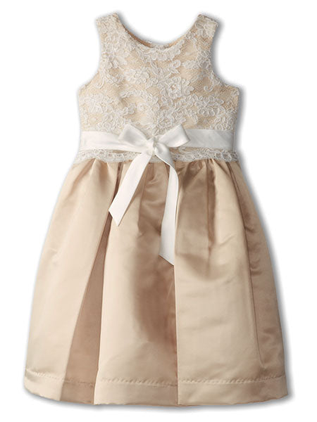 US Angels Flower Girl & Special Occasion Dress Champagne